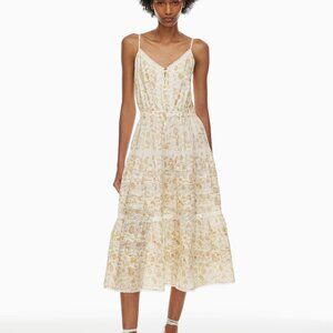 Little Moon Milos Dress Fit-and-flare tiered dress Cotton sz L